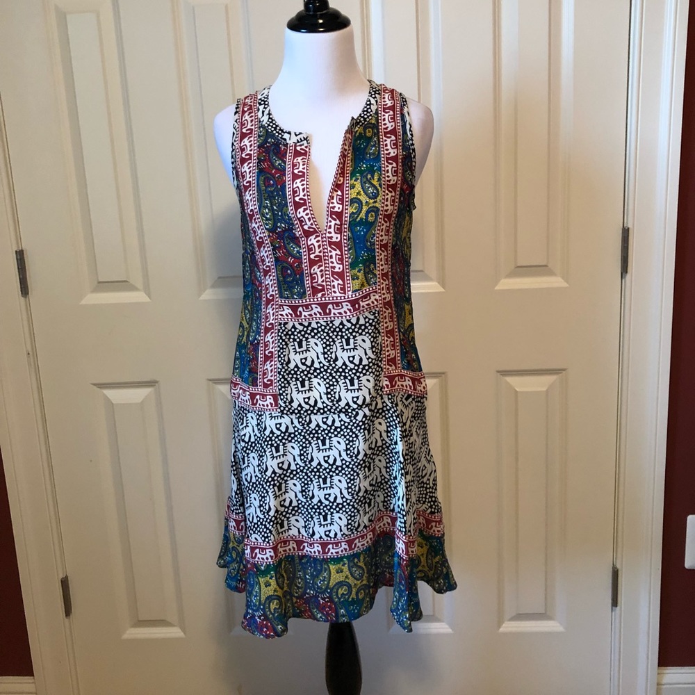 Anthropologie Tolani 100% Silk Dress
